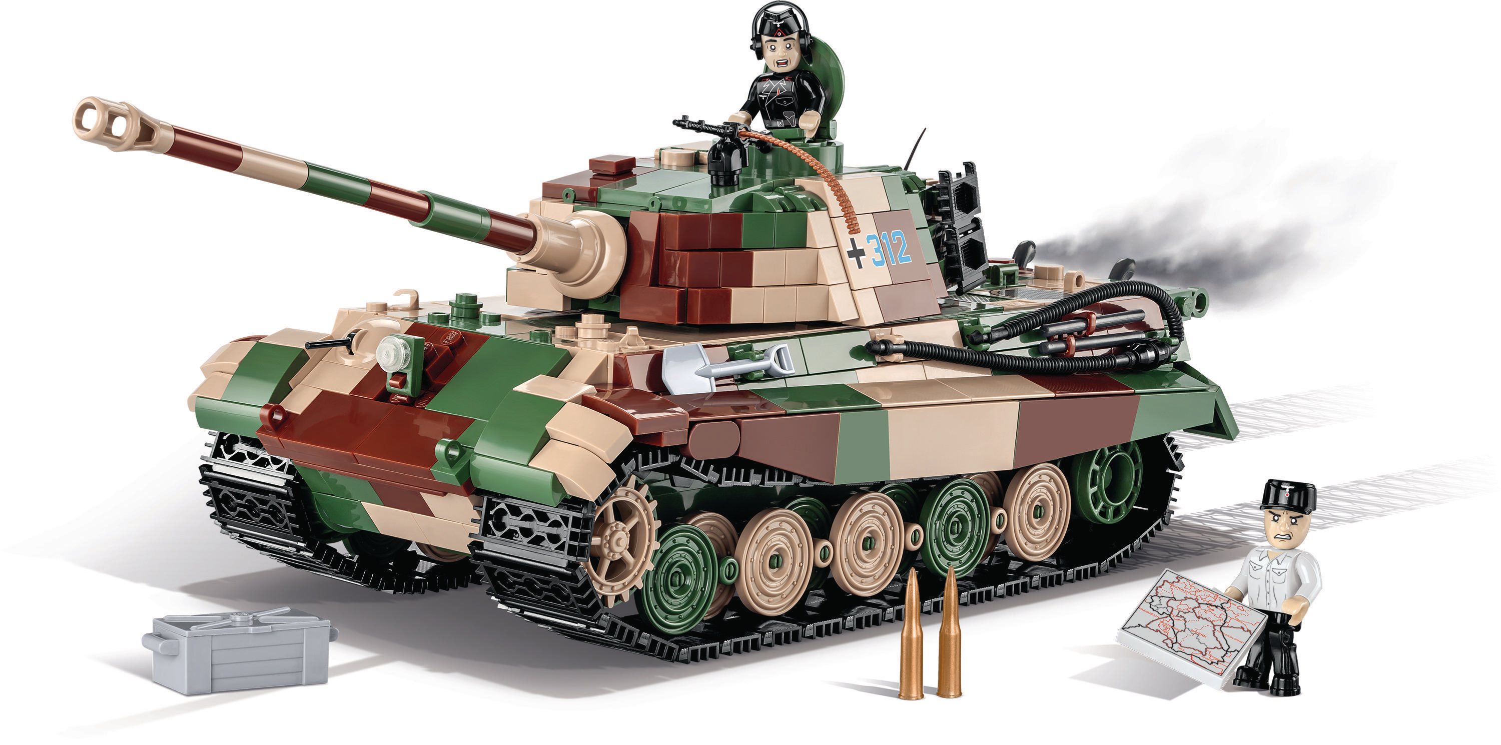 COBI Panzerkampfwagen Ausf. B Bausatz, VI Tiger Königstiger Mehrfarbig