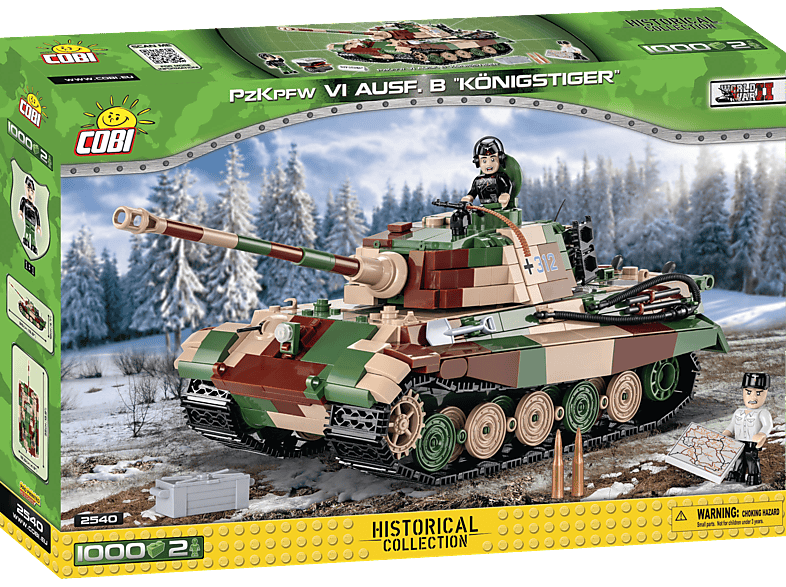 COBI Panzerkampfwagen VI Tiger Ausf. B Königstiger Bausatz, Mehrfarbig