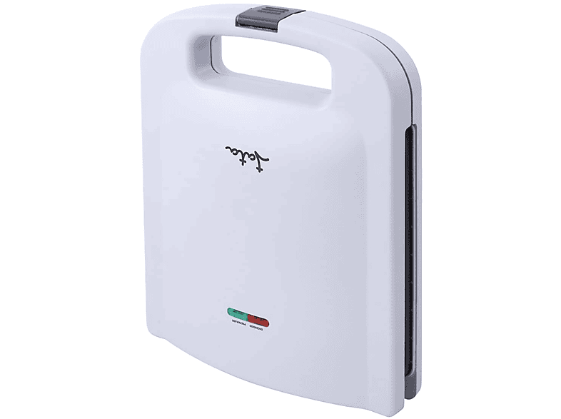 REACONDICIONADO Seminuevo Muy bueno Sandwichera - Jata SW551, Potencia 1400 W, Superfície antiadherente, Capacidad 4 sandwiches, Blanco