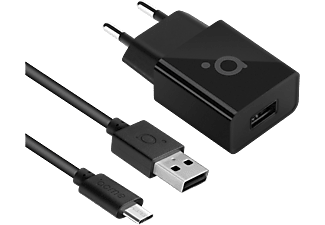 ACME CH211 1-portos USB fali töltő , 2.4A + Micro USB cable, fekete