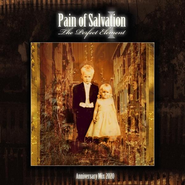 Pochette d'album : 'Pain of Salvation', deux enfants, titre et fond en bois sombre.