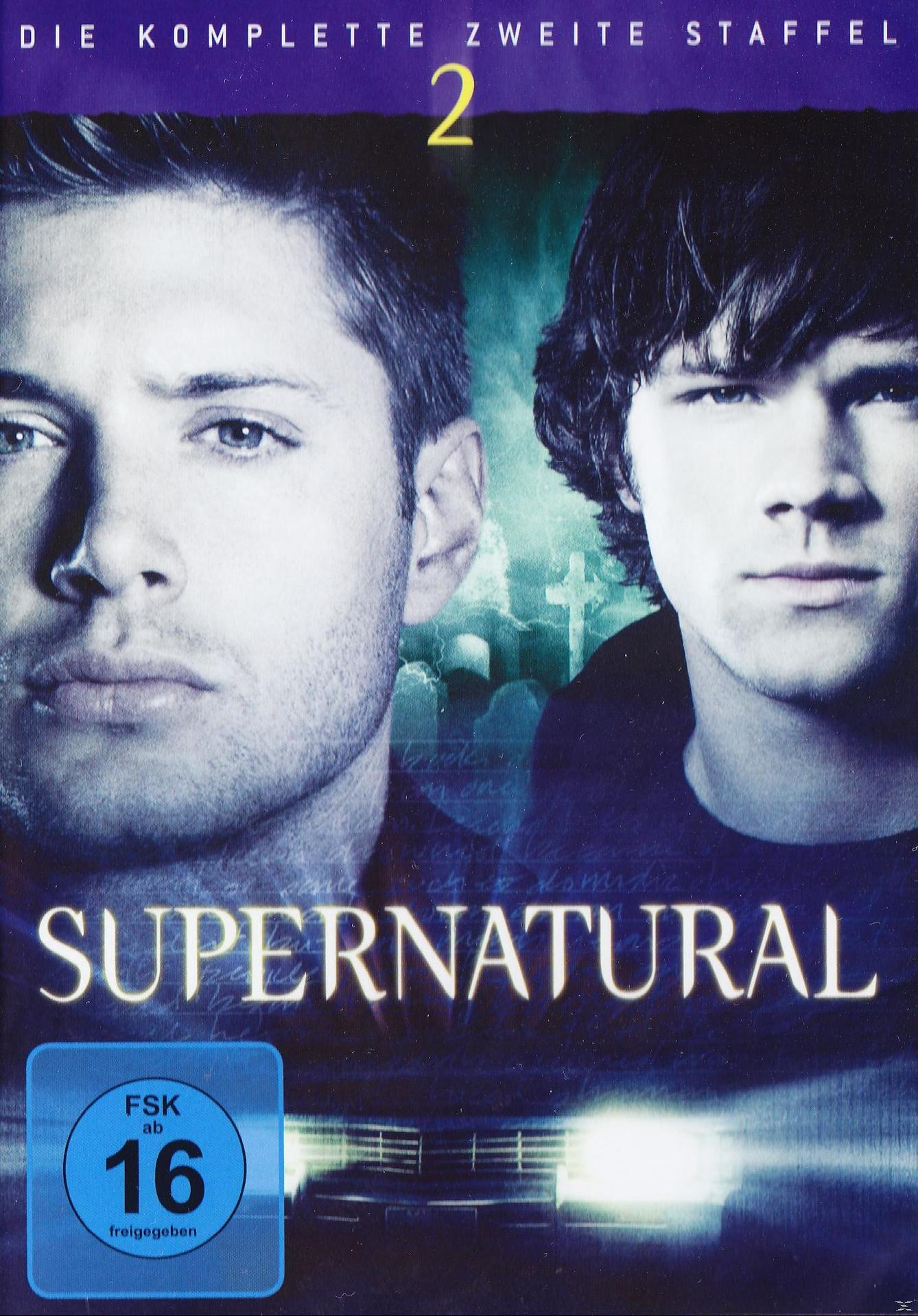 DVD-Cover von Supernatural. Zwei Männer blicken den Betrachter an. Titel- und Bewertungsinformationen vorhanden.