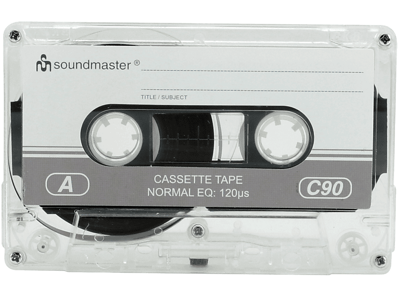 Soundmaster Leerkassette MC90, 5er Pack; Audio Kassette