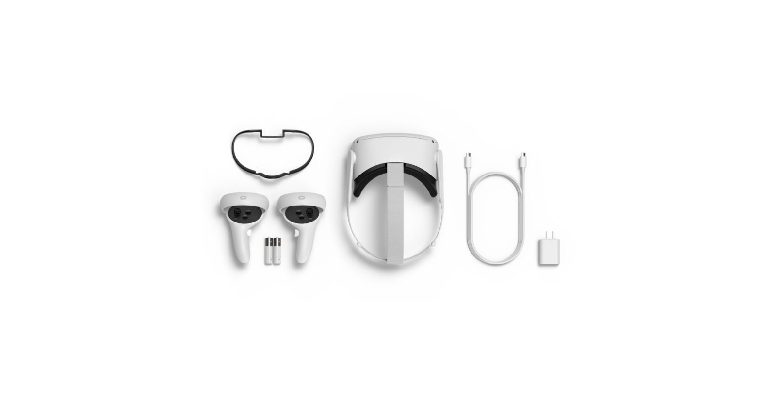 Gafas de realidad virtual - Oculus Quest 2, 256 GB, Vídeo 360º, Blanco