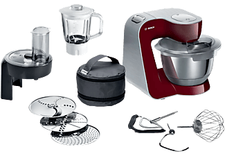 BOSCH MUM58CR60 - Robot da cucina (Rosso/Acciaio inossidabile)