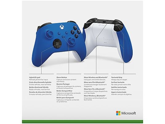 MICROSOFT Manette sans fil Xbox Series Shock Blue (QAU-00002)