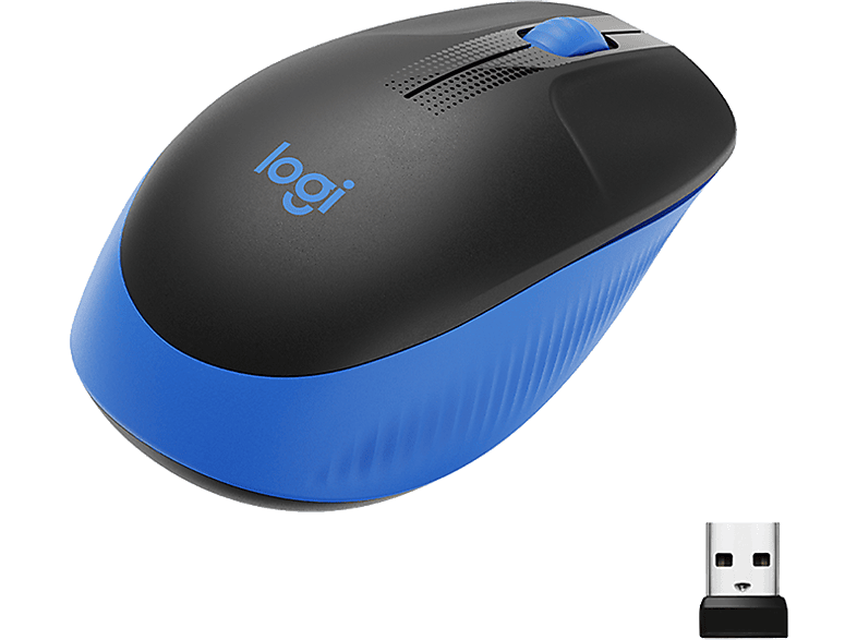 Logitech M190 Draadloze Muis Blauw afbeelding