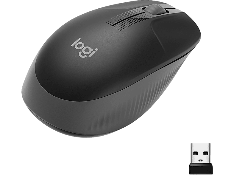 Logitech M190 Draadloze Muis Donkergrijs afbeelding