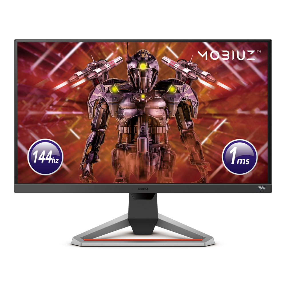 BENQ Gaming Monitor EX2710, 27 Zoll, FHD, 144Hz, IPS, 2ms (9H.LJKLA.TBE) 27 Zoll Gaming Monitor, Full-HD, 1 ms Reaktionszeit, 400 cd/m², 144 Hz, Grau