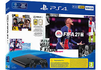 SONY PlayStation 4 Slim 500GB + FIFA 21 + 2 db vezeték nélküli kontroller