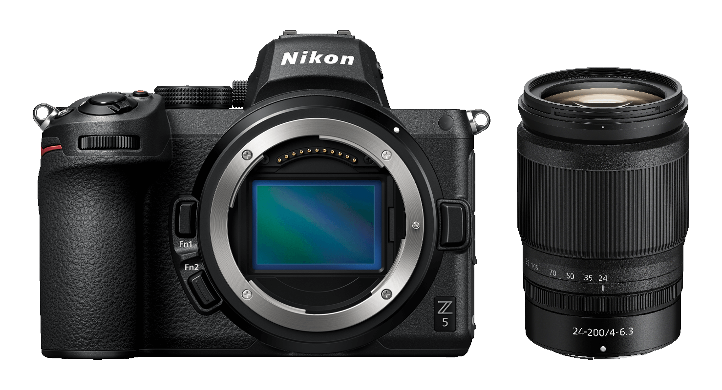 NIKON Z 5 Body + NIKKOR Z 24-200mm f/4-6.3 VR - Appareil photo à objectif interchangeable Noir