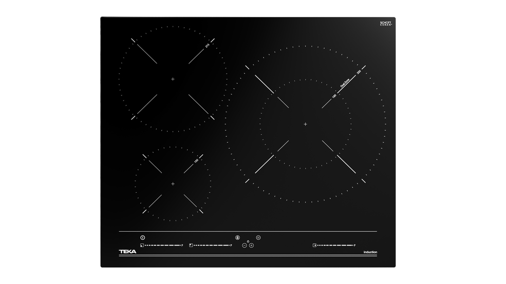 Encimera - Teka ITC 63320 MSS BK, Eléctrica, Inducción, 3 zonas, Diámetro máx. 32 cm, Negro