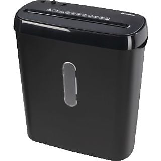 Destructora de papel - Hama Basic S6, 8 L, Corte en tiras, Negro