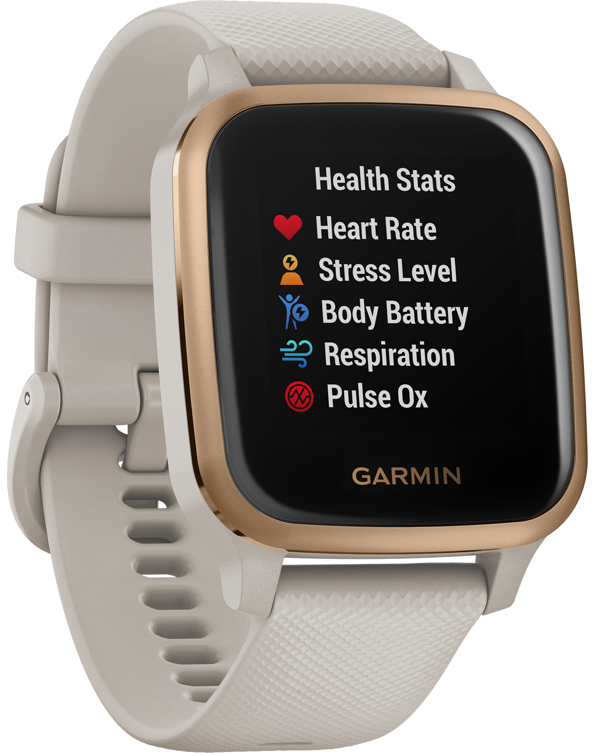 GARMIN Venu Sq Music Beige/Goud