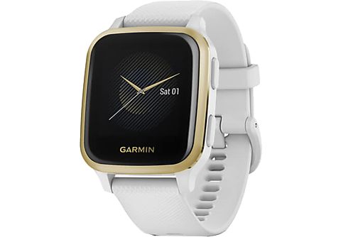 GARMIN Smartwatch Venu Sq, Weiß/Weißgold (010-02427-11)
