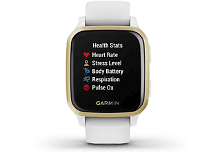 GARMIN Smartwatch Venu Sq, Weiß/Weißgold (010-02427-11)