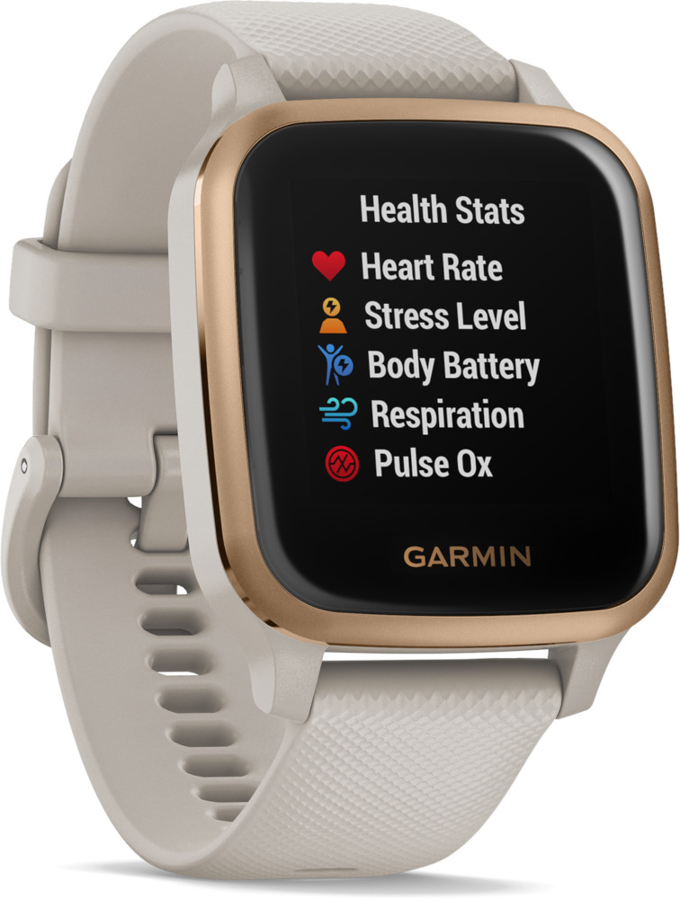 GARMIN Montre Venu SQ Music Light Sand Rose Gold (010-02426-11)