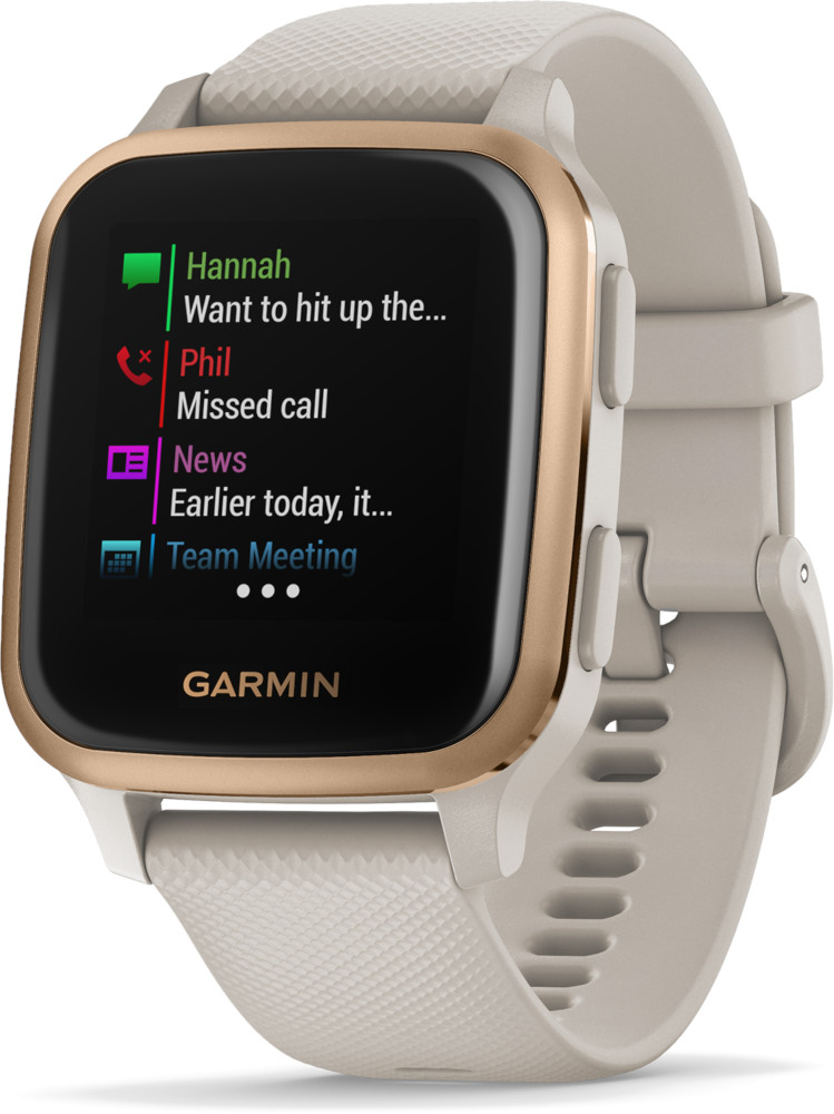 GARMIN Montre Venu SQ Music Light Sand Rose Gold (010-02426-11)