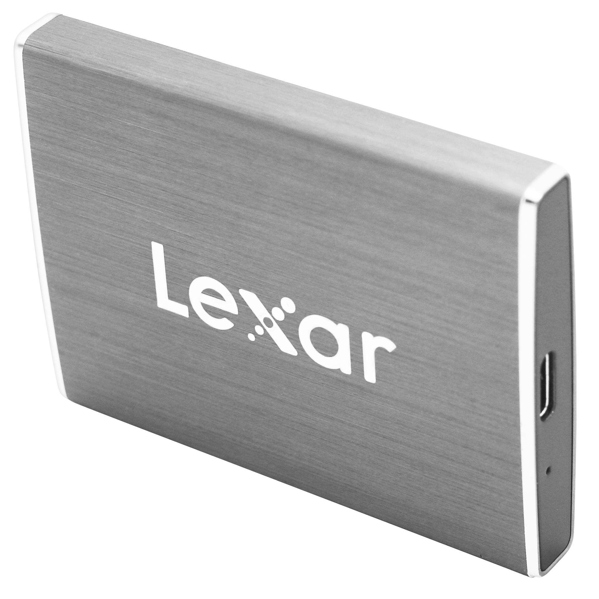 LEXAR SL100 Festplatte, 512 GB Grau SSD, extern