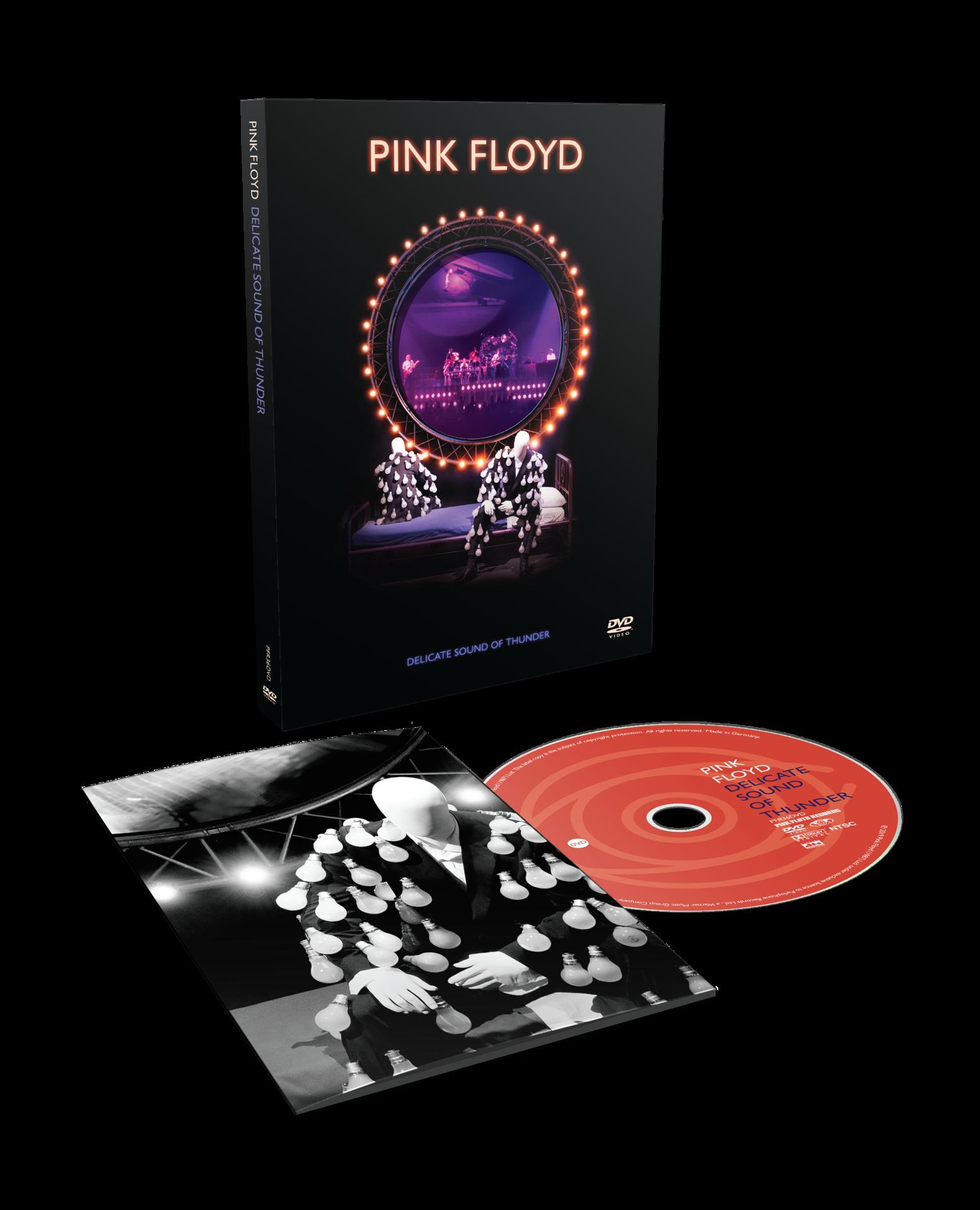 Pink Floyd Delicate Sound of Thunder DVD-Set mit Disc und Cover-Art.