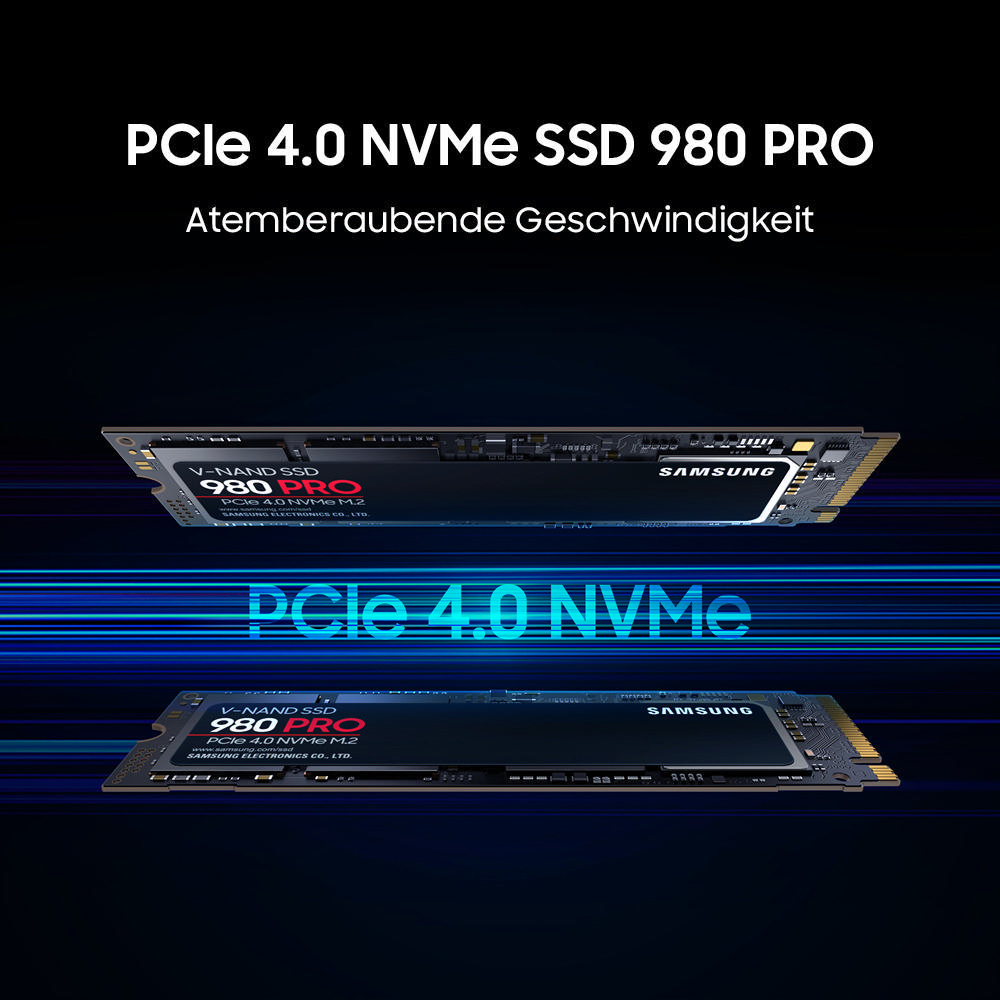 SAMSUNG 980 PRO, Playstation 5 kompatibel, Festplatte Retail, 500 GB SSD M.2 via NVMe, intern
