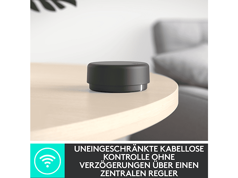 LOGITECH Z407 2.1 Lautsprecher 80W, Bluetooth, Fernbedienung, Grafit; PC-Lautsprecher — Foto 3 von 5