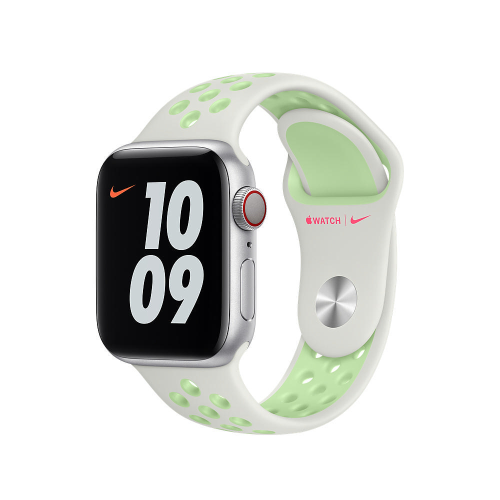 APPLE 44 mm Nike Sport, Ersatzarmband, Spruce Aura/Vapor Green