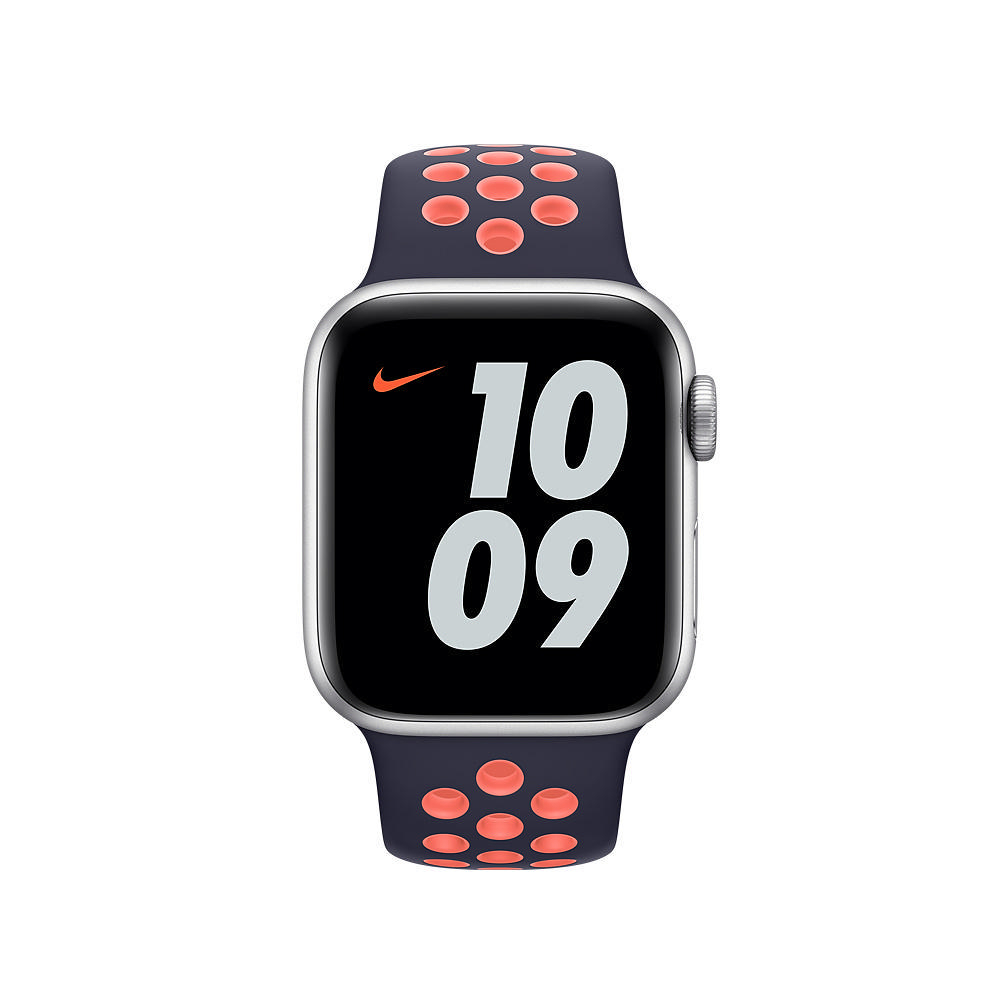 APPLE 40 mm Nike Sport, Ersatzarmband, Blue Black/Bright Mango