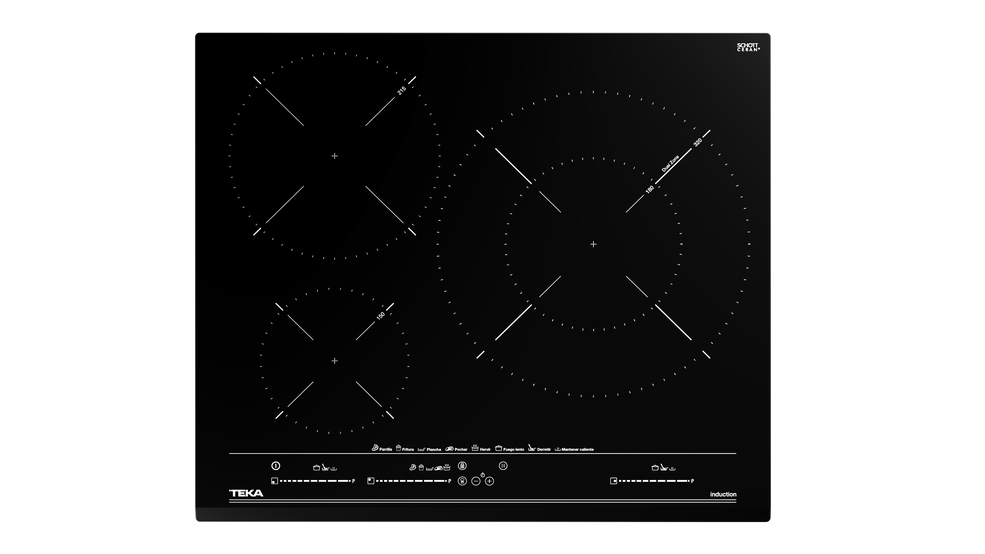 Encimera - Teka IZC 63632 MST BK, Eléctrica, Inducción, 3 zonas, Diámetro máx. 32 cm, Negro