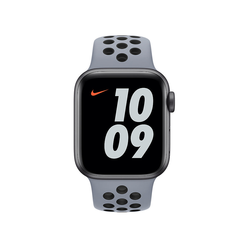 APPLE 44 mm Nike Sport, Ersatzarmband, Obsidian Mist/Schwarz