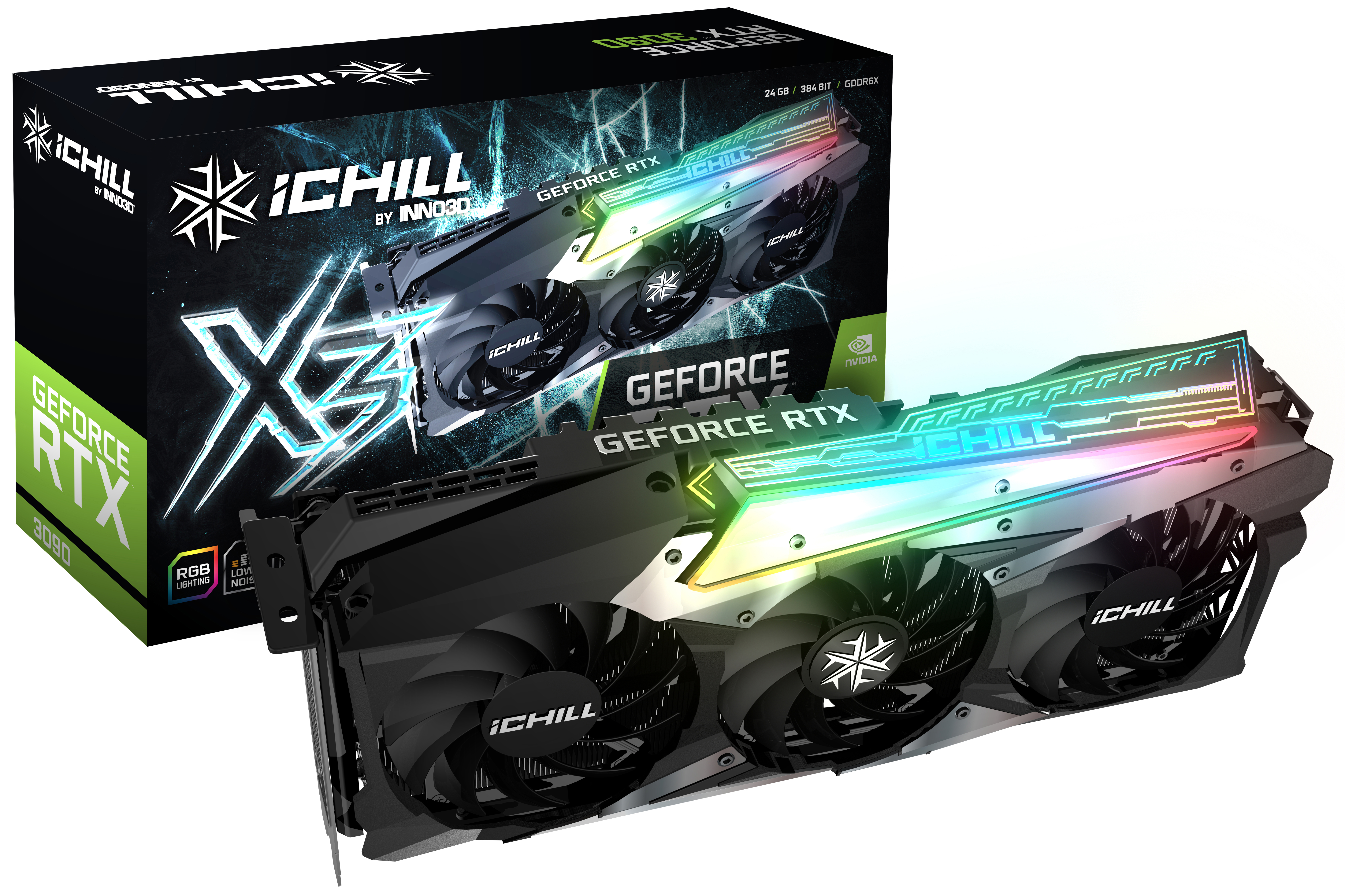 INNO3D GeForce RTX™ 3090 iCHILL X4 24GB (C30904-246XX-1880VA36) (NVIDIA, Grafikkarte)