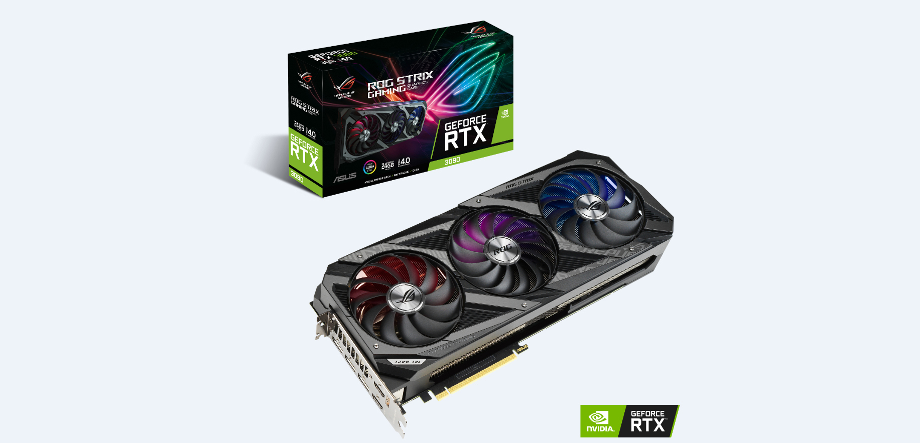 ASUS GeForce RTX™ 3090 ROG Strix Gaming 24GB (90YV0F90-M0NM00) (NVIDIA, Grafikkarte)