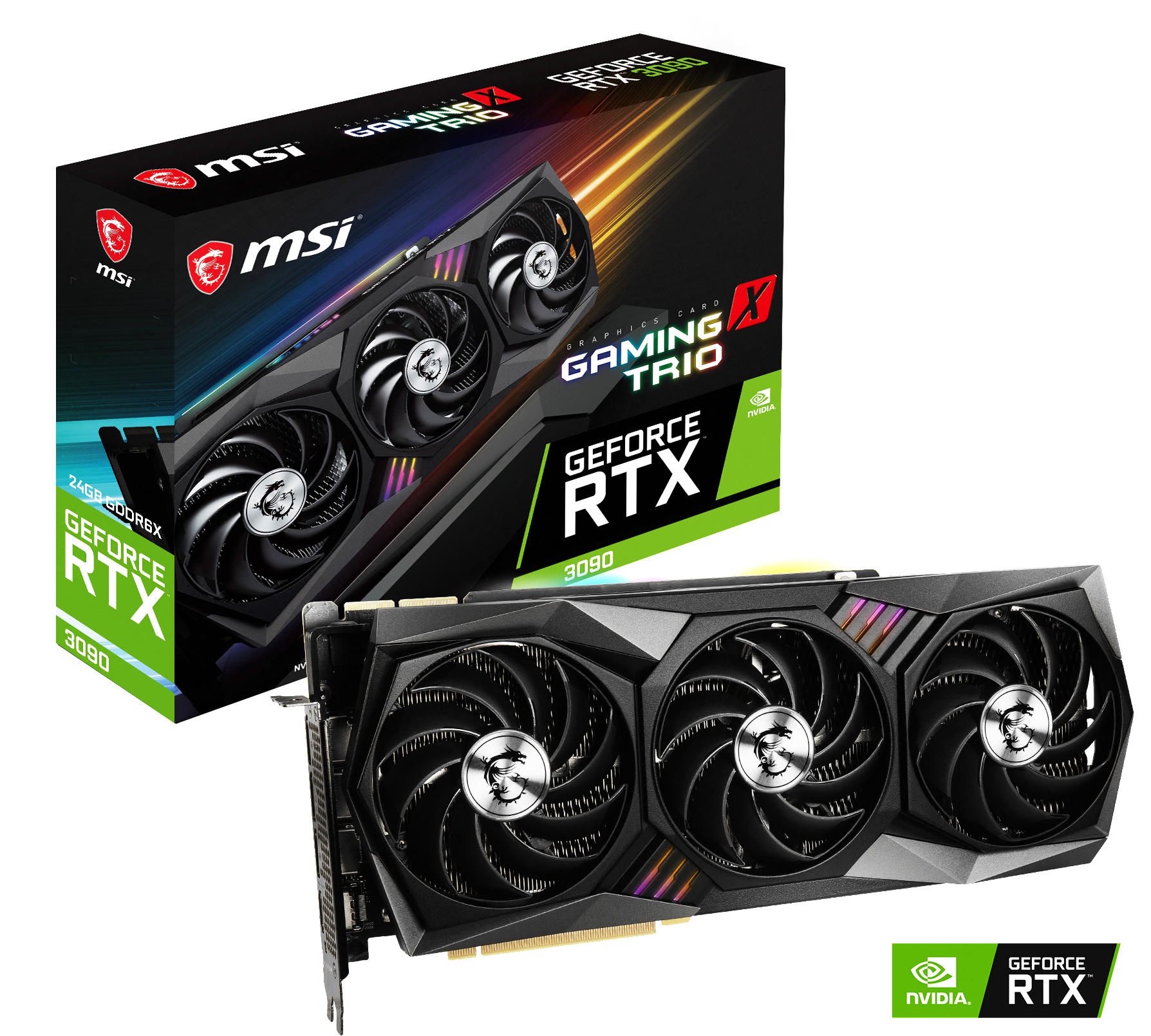 MSI GeForce RTX™ 3090 Gaming X Trio 24GB (V388‐011R) (NVIDIA, Grafikkarte)