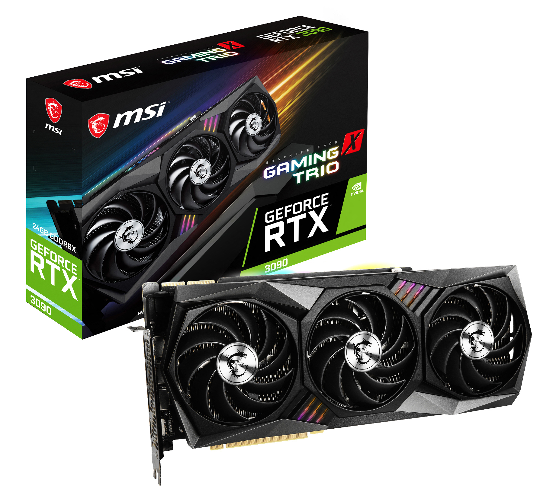 MSI GeForce RTX™ 3090 Gaming X Trio 24GB (V388‐011R) (NVIDIA, Grafikkarte)