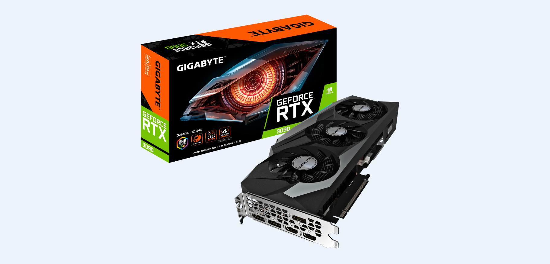 GIGABYTE GeForce RTX™ 3090 Gaming OC 24GB (GV-N3090GAMING OC-24GD) (NVIDIA, Grafikkarte)