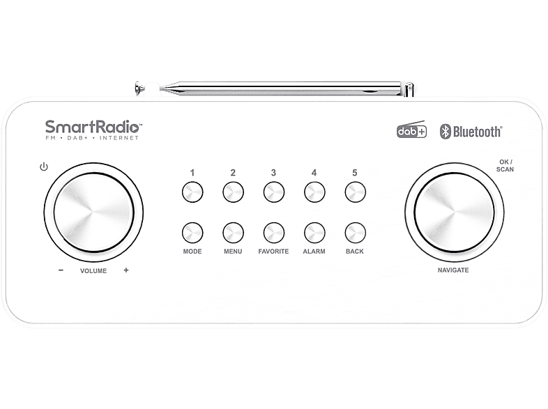 Thumbnail - KENWOOD CR-ST100S-W Internetradio, DAB+, FM, Internet Radio, Bluetooth, Weiß