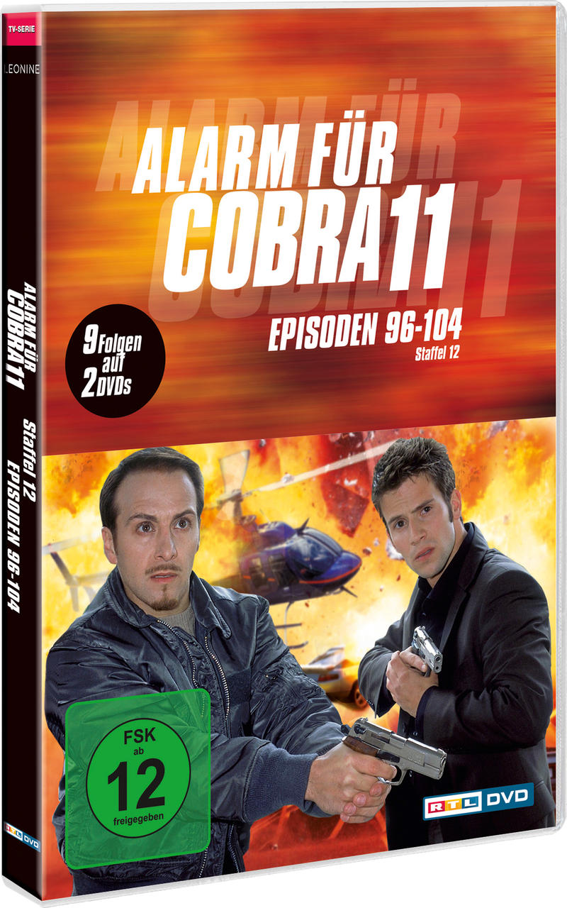 DVD-Hülle für die TV-Serie 'Alarm für Cobra 11'. Enthält Schauspieler, Explosionen und den Serientitel auf dem Cover.