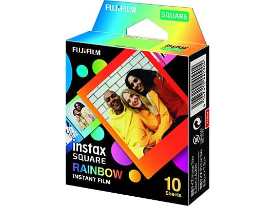 FUJIFILM Instax Square 10S - Sofortbild-Farbfilm (Rainbow)