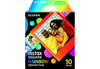 FUJIFILM Instax Square 10Bl Rainbow - Film couleur instantané (Multicolore)