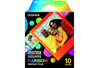 FUJIFILM Instax Square 10Bl Rainbow - Pellicola a colori istantanea (Multicolore)