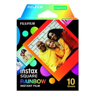 FUJIFILM Instax Square 10Bl Rainbow - Film couleur instantané (Multicolore)