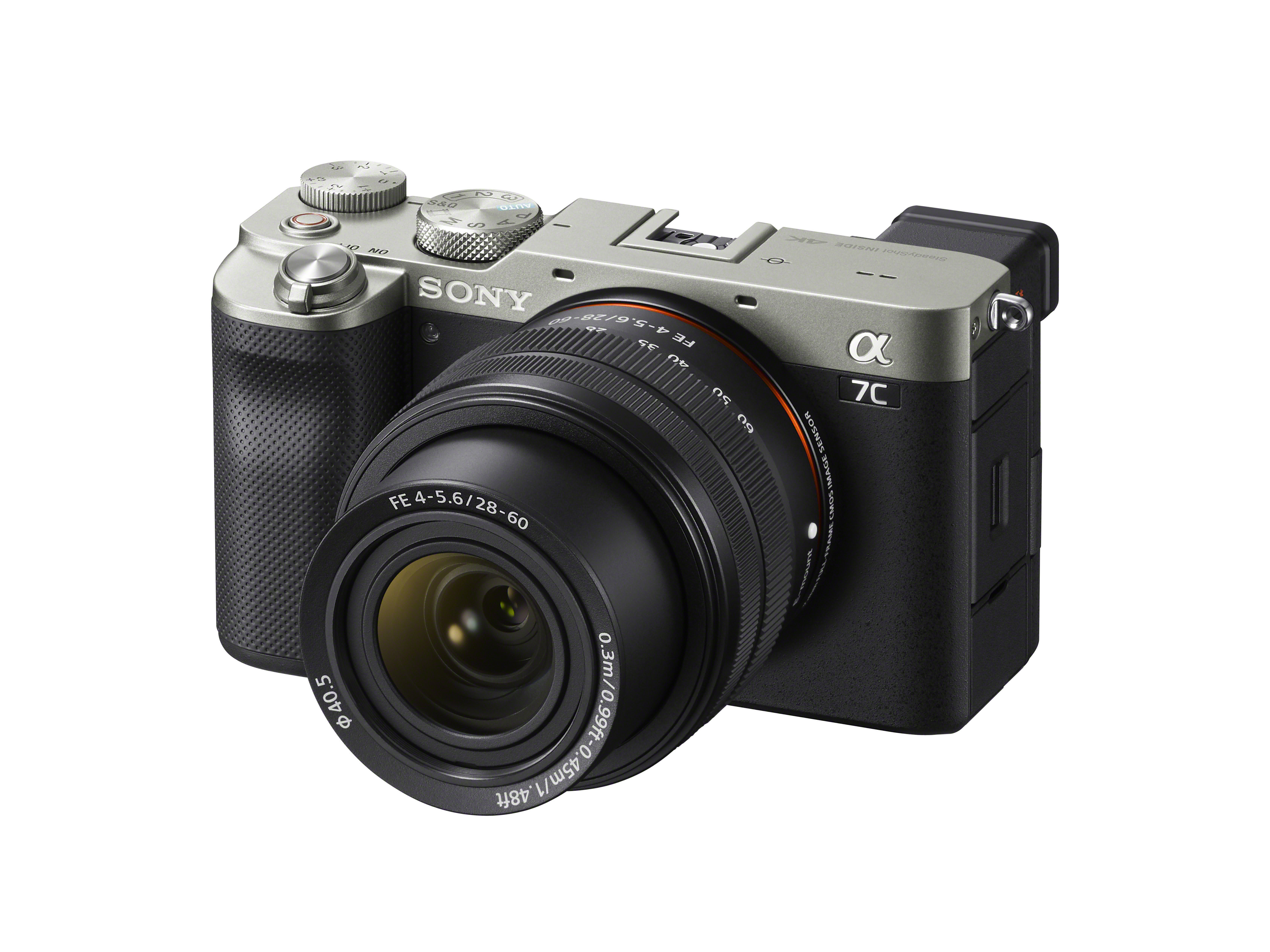 SONY Alpha 7C Kit (ILCE-7CL) Systemkamera mit Objektiv 28-60 mm, 7,6 cm Display Touchscreen, WLAN