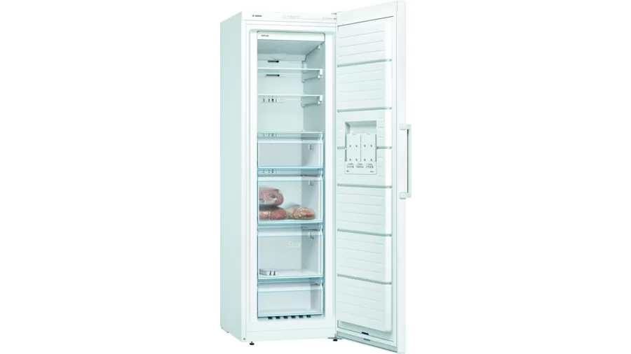 Congelador vertical - Bosch GSN36VWFP, No Frost, 242 l, Blanco