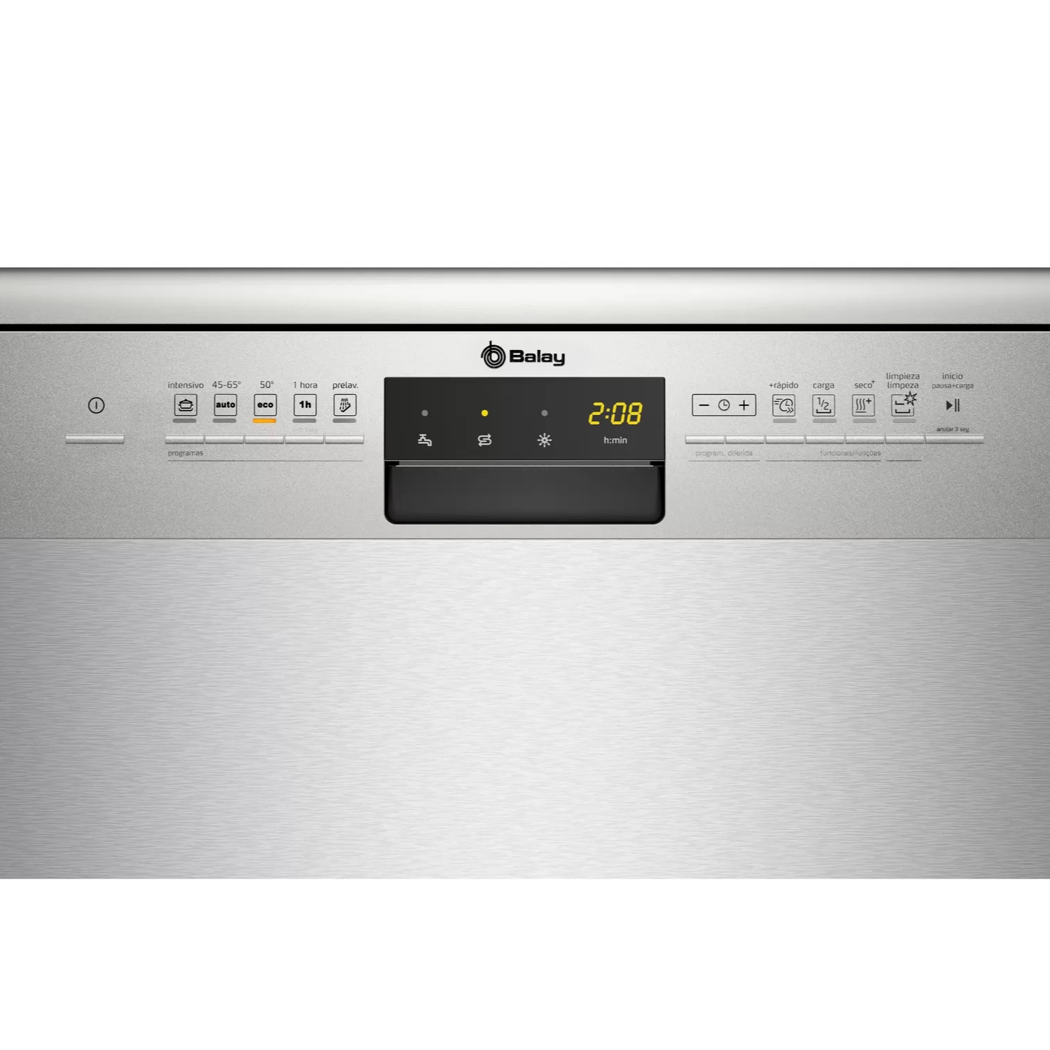 Lavavajillas - Balay 3VS723IA, Independiente, 12 servicios, 5 programas, 60 cm.,  Inox