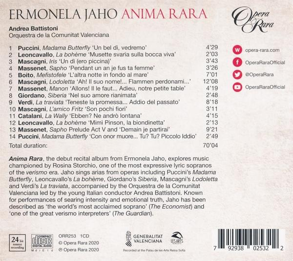 Ermonela Jaho - Anima Rara  - (CD)
