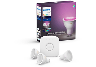 PHILIPS Hue Renkli Akıllı Spot Başlangıç Seti 3lü GU10 Bluetooth Özellikli