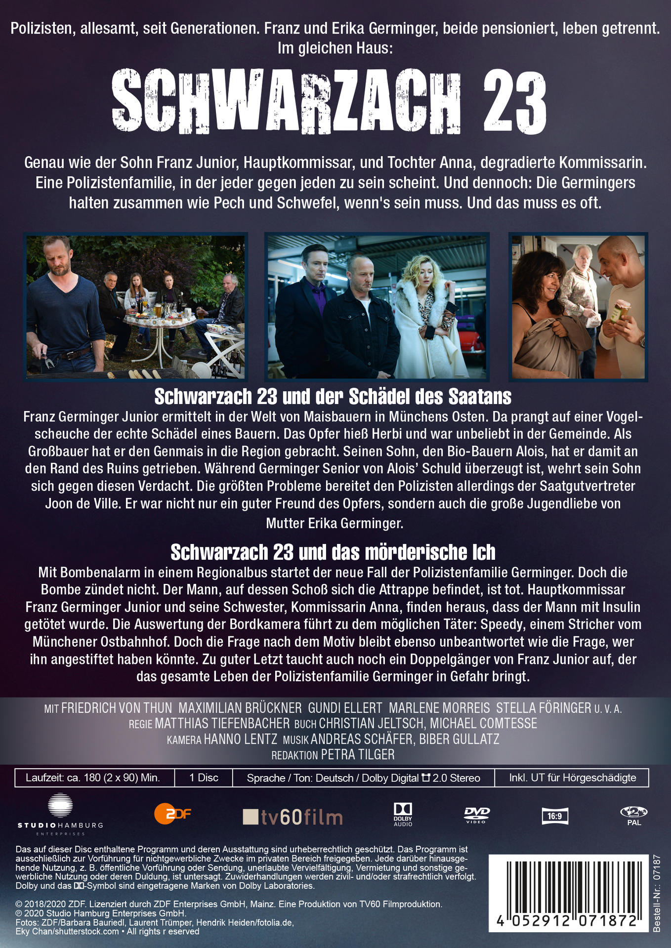 Schwarzach 23: … und der Schädel des Saatans / … und das mörderische Ich DVD