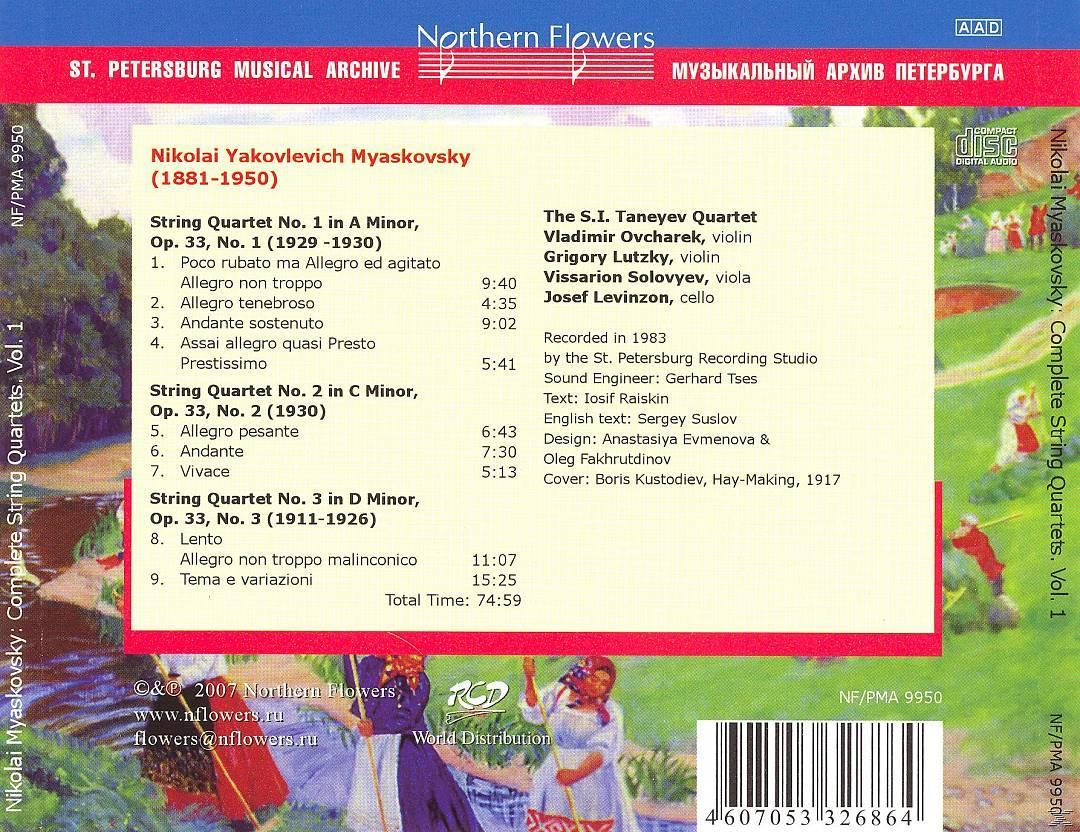 Taneyev Quartet - Complete String Quartets vol.1  - (CD)