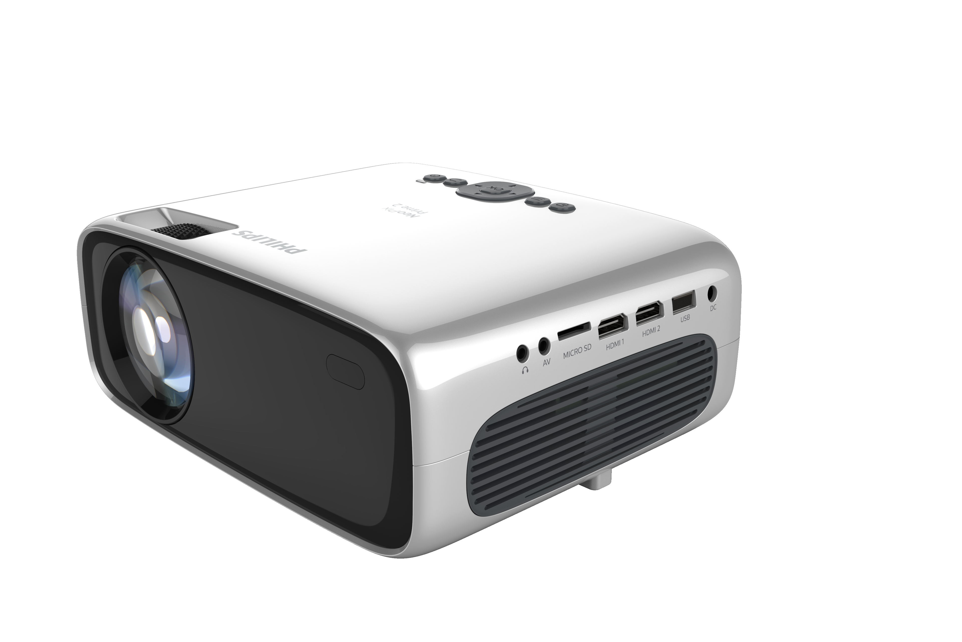 PHILIPS NeoPix Prime 2 mit vorinstallierten Apps Beamer(HD, 180 ANSI-Lumen, WLAN)