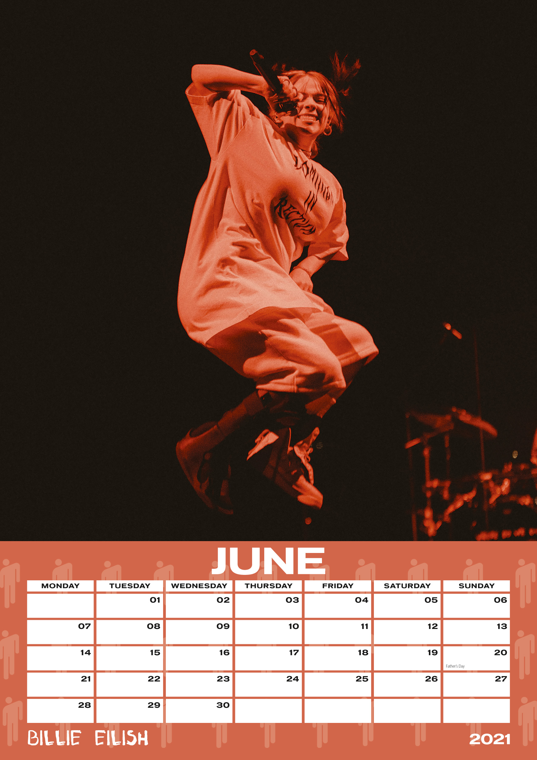 Billie Eilish - 2021 Official Calendar - A3-as naptár